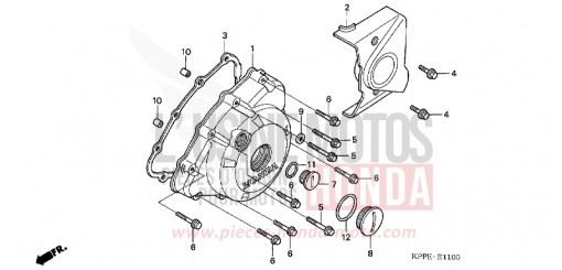 LEFT CRANKCASE COVER CBR125RS6 de 2006